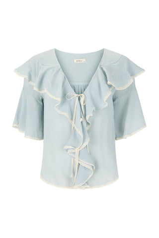 Bluebird Ruffle Blouse