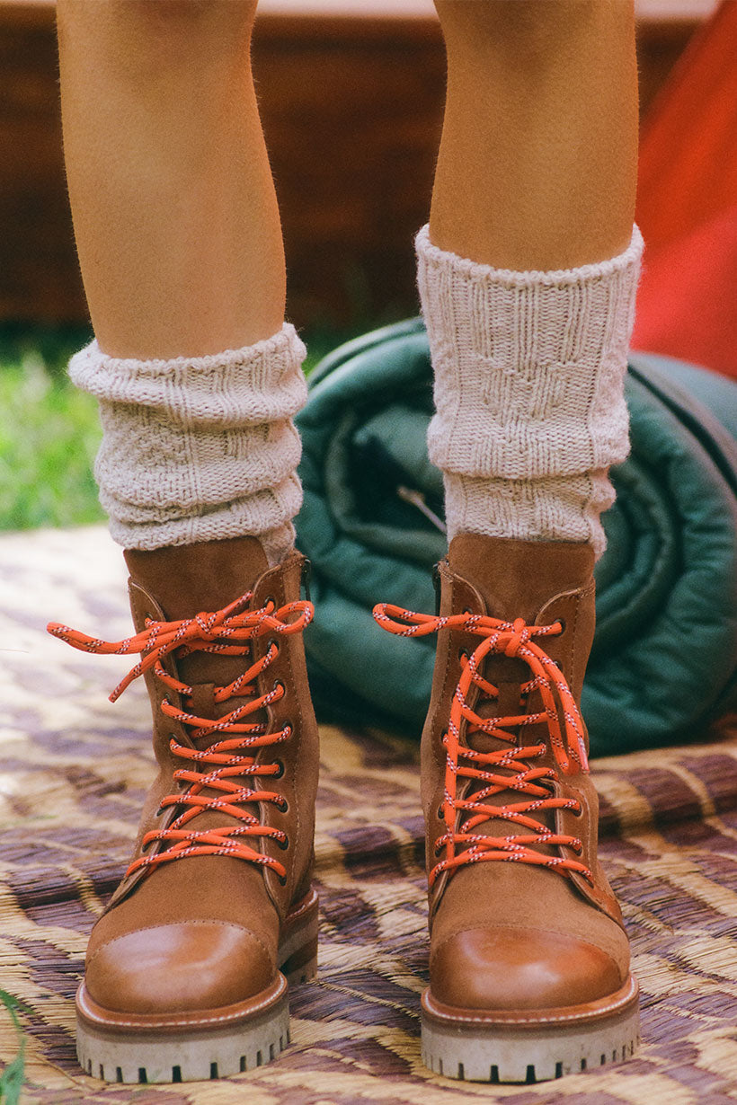 Thunders Love - Wool Collection High Knee Cable Knit Sock