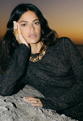 The Moss Knit Backless Maxi Dress